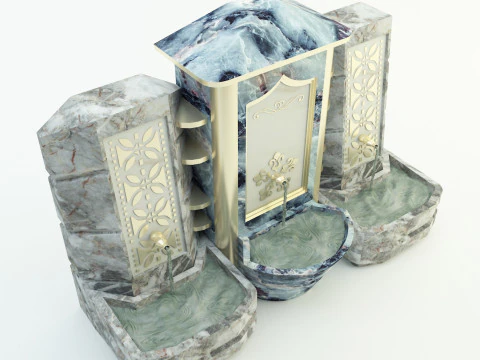 Fontana storica Modello 3D