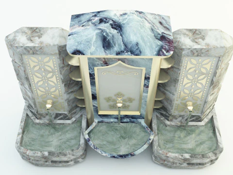 Fontana storica Modello 3D