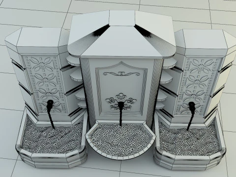 Fontana storica Modello 3D