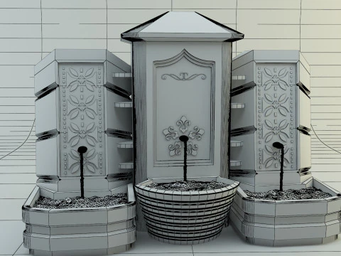 Fontana storica Modello 3D