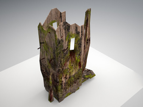 Horror game model forest wc 3D Model