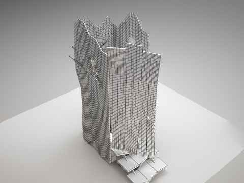 Horror game model forest wc 3D Model