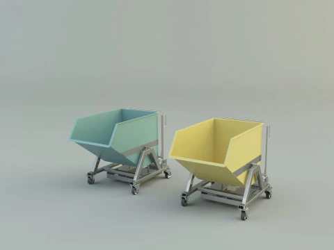 Model kontenera o przęśle szpitalnym Model 3D