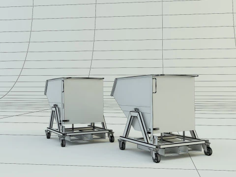 Hospital span container model 3D Model
