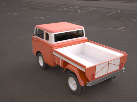 Jeep fc 150 classic vehicle 3D Model