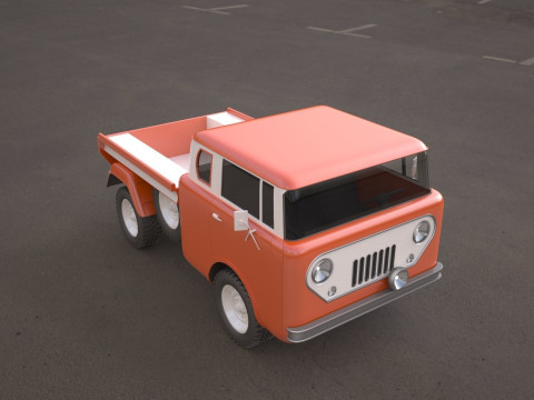 Jeep fc 150 classic vehicle 3D Model