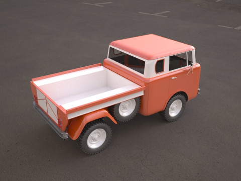 Jeep fc 150 classic vehicle 3D Model