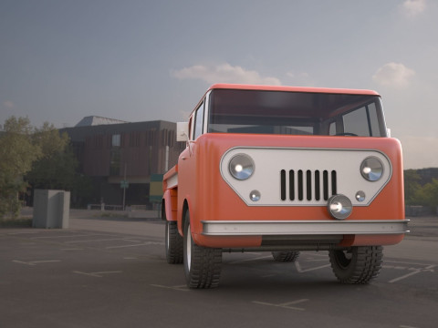 Jeep fc 150 classic vehicle 3D Model