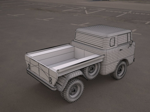 Jeep fc 150 classic vehicle 3D Model