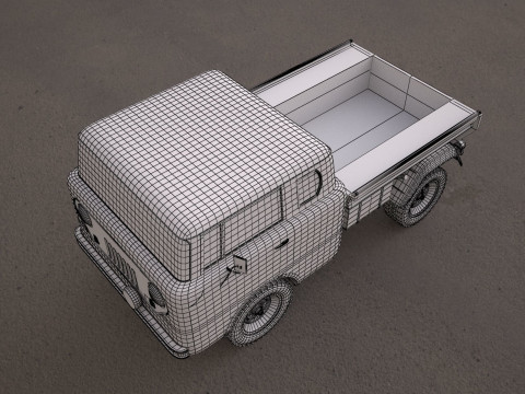 Jeep fc 150 classic vehicle 3D Model