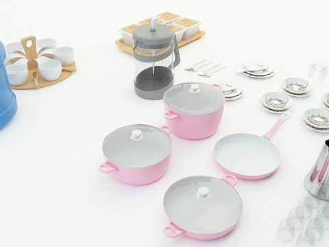 Kitchen products 3d 3D Модель