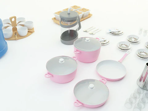 Kitchen products 3d 3D Model