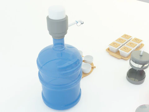 Kitchen products 3d 3D Model