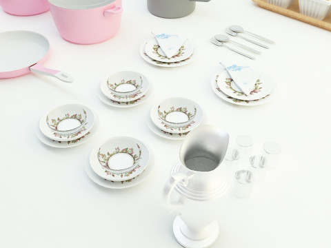 Kitchen products 3d 3D Модель
