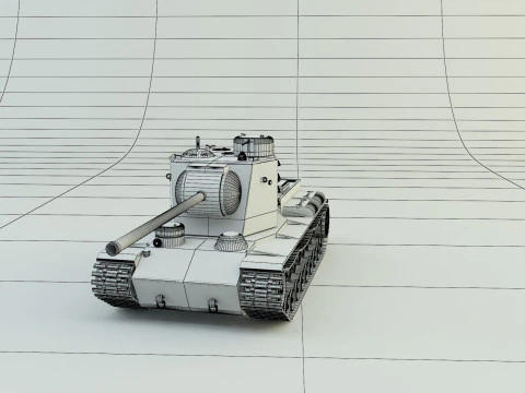 Kv5 military tank 3D Model