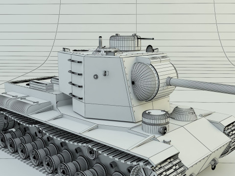 Kv5 military tank 3D Модель
