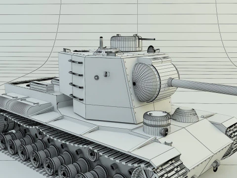 Kv5 military tank 3D Model