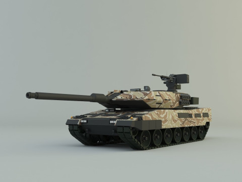 Leopard 2A6 military tank Modèle 3D