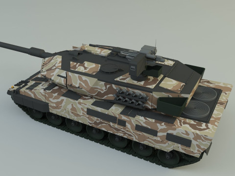 Leopard 2A6 military tank 3Dモデル