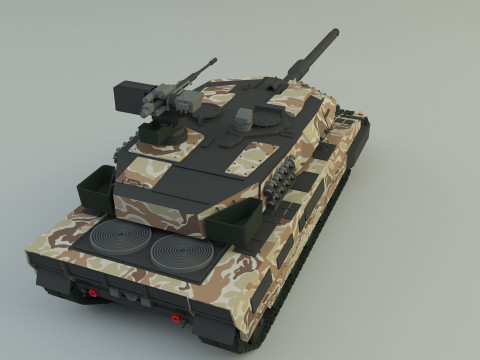 Leopard 2A6 military tank 3Dモデル