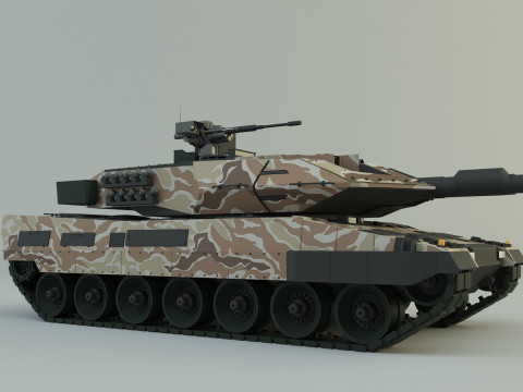 Leopard 2A6 military tank 3Dモデル