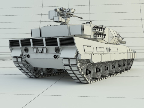Leopard 2A6 military tank 3Dモデル