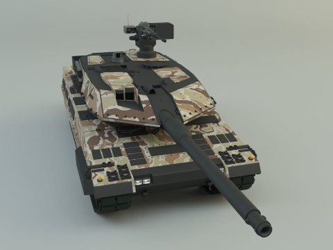 Leopard 2A6 military tank 3Dモデル