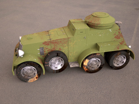 M1 Armored Car 3D Модель