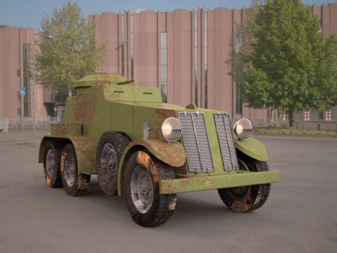 M1 Armored Car 3D Model