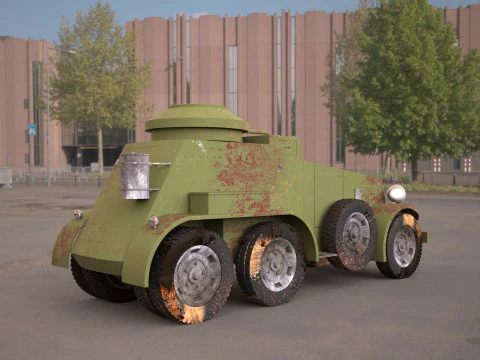 M1 Armored Car 3D Model