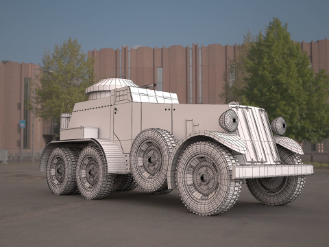 M1 Armored Car 3D Модель