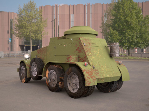 M1 Armored Car 3D Модель