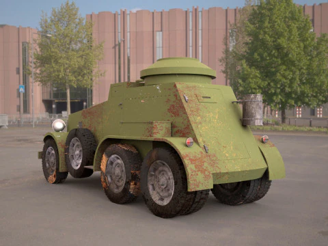 M1 Armored Car 3D Model