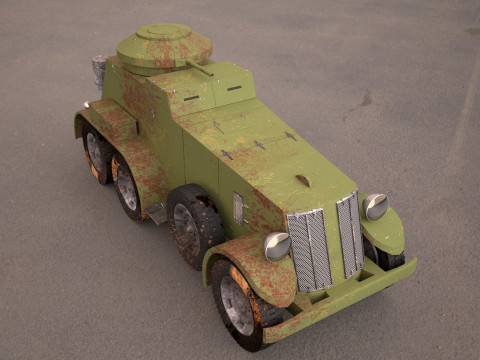M1 Armored Car 3D Модель