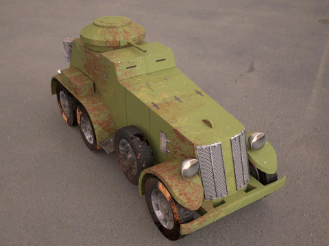 M1 Armored Car 3D Model