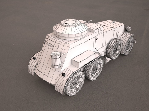 M1 Armored Car 3D Модель