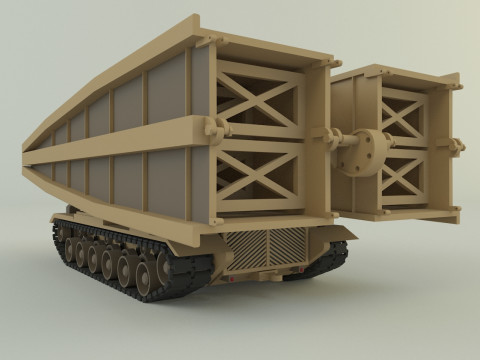 M60 AVLB Bridge Layer military vehicle Modèle 3D