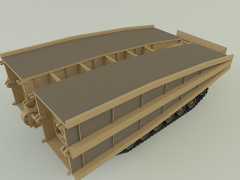 M60 AVLB Bridge Layer military vehicle Modèle 3D