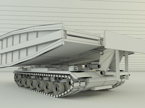 M60 AVLB Bridge Layer military vehicle Modèle 3D