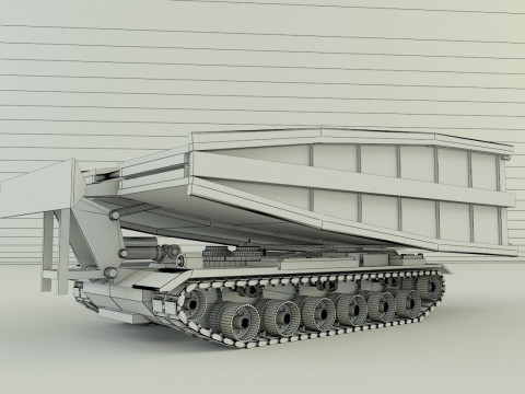 M60 AVLB Bridge Layer military vehicle Modèle 3D