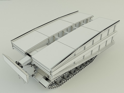 M60 AVLB Bridge Layer military vehicle Modèle 3D