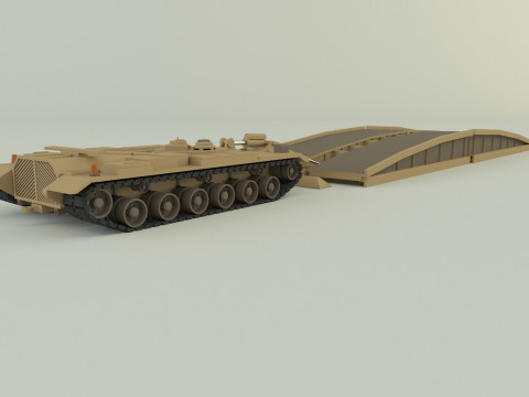 M60 AVLB Bridge Layer military vehicle Modèle 3D