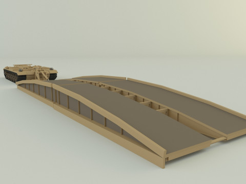 M60 AVLB Bridge Layer military vehicle Modèle 3D