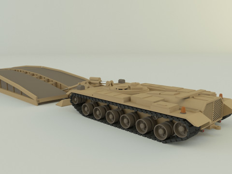 M60 AVLB Bridge Layer military vehicle Modèle 3D