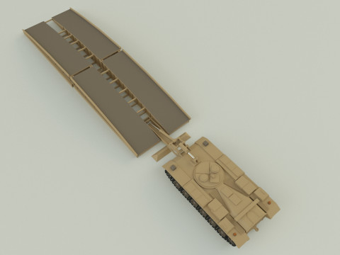 M60 AVLB Bridge Layer military vehicle Modèle 3D