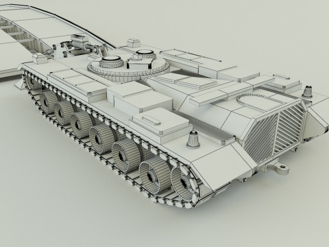 M60 AVLB Bridge Layer military vehicle Modèle 3D
