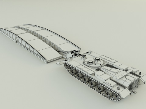 M60 AVLB Bridge Layer military vehicle Modèle 3D