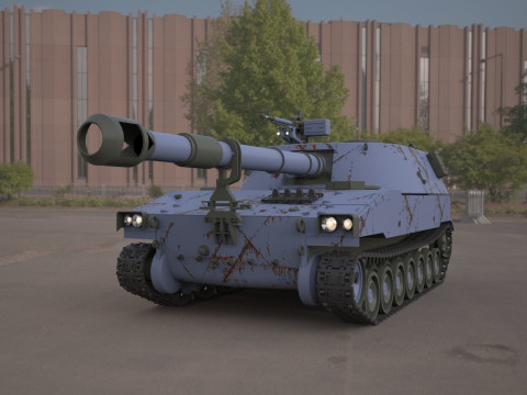 M109 howitzer 155mm tank 3D 모델