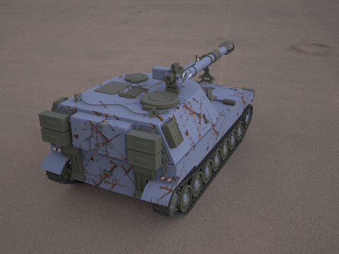 M109 howitzer 155mm tank Modello 3D