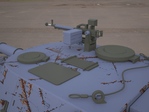 M109 howitzer 155mm tank Modello 3D